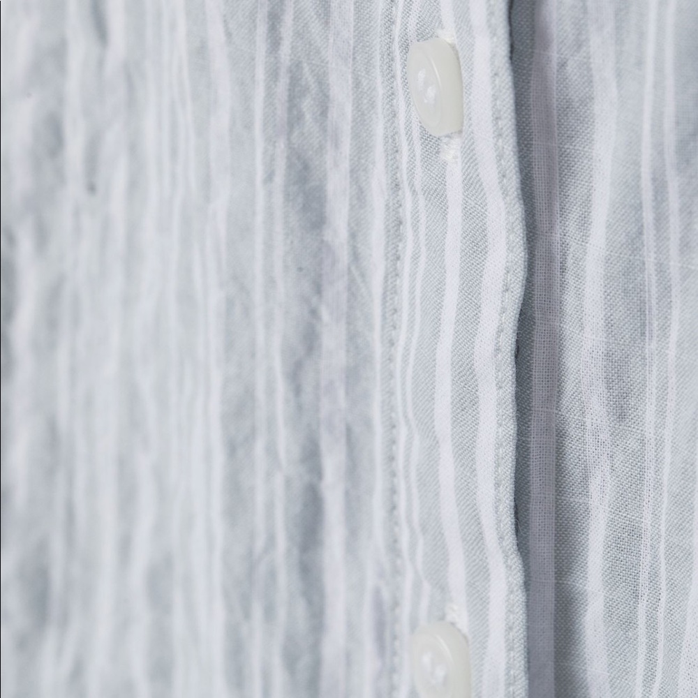 H&M striped blouse, creped cotton fabric - size 6 - Picture 5 of 6